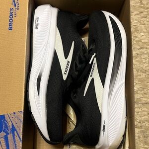 Brooks Black and White Athletic Sneakers
